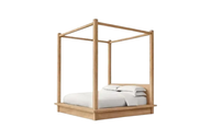Santiago Canopy Wood Bed