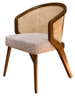 Cane Dining Chair With Wooden Frame