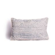 Le Casablanca Cushion (Steel blue x Off-white)