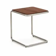 Elwood Glass Side Table with Steel Frame