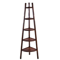 وحدة أرفف زاولة ترايبود من خشب العزيزي الطبيعي