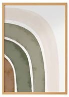 Green Olive Warm Arches Print