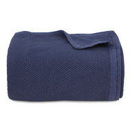 Navy Geometric Bedspread