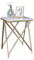 Pavo Side table AG1016 - Marble Top - Steel Base - Aquare