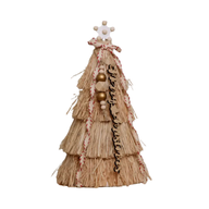 Rustic Straw Christmas Tree Decor