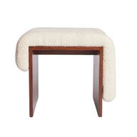 Bitz Stool - Upholstered With Sturdy Wooden Base