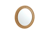 Cora Round Cane Wall Mirror – Stylish Rustic Home Décor