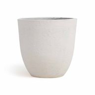 وعاء نباتات أبيض