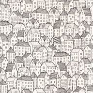 Wonderland Wallpaper - Caselio - Houses Drawings - Kids