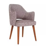 Zahra Chair With Upholstered Body & Wooden Legs