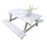 White Picnic Table