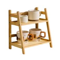 Tier Wooden Mug Rack
