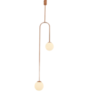 معلقة سقفية ذهبى & أبيض عصرية