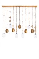 Brass & Glass Chandelier