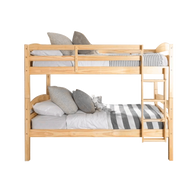 Leonie Natural Beech Wood Bunk Bed With Ladder
