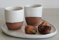 Espresso Cup White & Brown