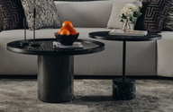 Duo Coffee Tables - 2 Pieces - Black Marble Base