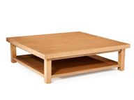 Farmhouse Large 2 Levels Oak Coffee Table