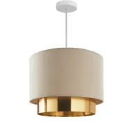 Francesca Modern Pendant Beige and Gold - YLM021