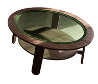 Nordica Aurora Coffee Table - Glass Top - Japanese Design