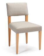 Split Chair With Wooden Frame And Legs