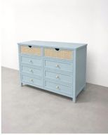 Soledad Chest Drawers -  Beech Wood & Cane Front