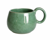 Big Green Pottery Mug