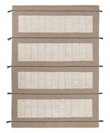 Mesa Handwoven Neutral Wool Rug – Linear Minimalist Design