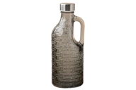 Basketweave Glass Bottle