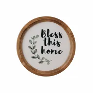 Bless This Home Boho Wood Circle