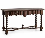 Torse Beech Wood Classic Console Table