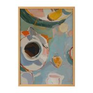 Sahwa Abstract Coffee & Citrus Wall Art
