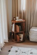 Birlik 360 Side table - Rotating Mechanism - Oak Veneer