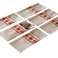 Red Snowfall Cutlery Holder Set