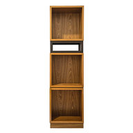 وحدة رفوف تريبل كيوبيك ثلاث مكعبات خشبية بالكامل