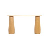 كونسول روبي الأورجانيك – قاعدة من خشب البلوط الطبيعي وسطح من رخام بريشيا داينو