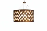 Zig Zag Ornate Cylinder Lighting