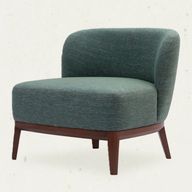 Kate Chair With Wooden Legs & Upholstered Body