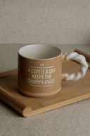 Grumpy Away Coffee Mug - Beige