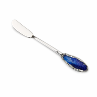 Blue Silver Stainless Steel Butter Knife