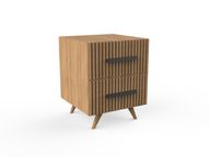 Tan Commode – Natural Wood Nightstand
