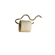 Curvature Brass Toilet Paper Holder - Sculptural Modern Bathroom Accent
