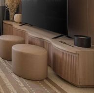 MOGUE TV Unit With Ample Storage Space & Ribbed Design