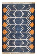 Badawi Digital Woven Rug Dark Grey