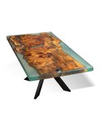 Nina  Mappa Burl Table with Epoxy Finish