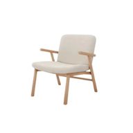 كرسي لوجو بهيكل خشبي ومقعد وظهر منجدين