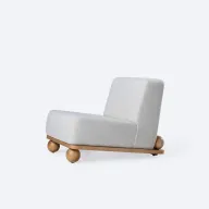 Cloud Lounge Chair - Fully Upholstered - Wooden Legs