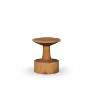 Ajia Wooden Stool \ Side Table - Compact Design