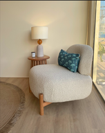 Ritzy Lounge Chair - Fully Upholstered - Wooden Legs