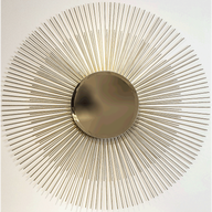 Lee Sunburst Wall Mirror With Hand-Rubbed Patina Finish